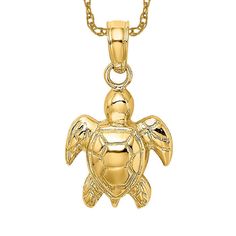 Introducing our 10k yellow gold small sea turtle necklace for her - the perfect addition to any ocean-inspired jewelry collection. This dainty gold turtle necklace features a unique animal pendant that is sure to catch the eye. Our sea turtle necklace is a great gift for her, and is perfect for women who love sea life themed jewelry. The small gold turtle charm is delicate and elegant, making it a great choice for everyday wear. This women's sea turtle jewelry is made from high-quality 10k gold, ensuring that it will last for years to come. Shop our collection of unique animal jewelry and find the perfect piece for you or a loved one today! Sea Turtle Jewelry, Ocean Inspired Jewelry, Sea Turtle Necklace, Turtle Jewelry, Animal Pendant, Turtle Charm, Turtle Necklace, Necklace For Her, Ocean Inspired