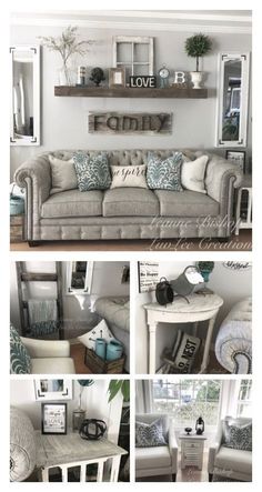 a collage of photos showing different styles of furniture