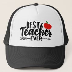 design by www.etsy.com/Shop/SVGLibrary Custom Trucker Hats, Best Teacher Ever, Baseball Trucker Hat, Sale Outfit, Best Teacher, Graphic Designers, Hat Hairstyles, Trucker Hats, Birth Announcement