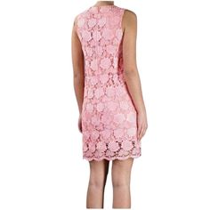 Exquisitely elegant and flawlessly feminine, we love Christopher Kane's rose pink lace overlay dress.Round neck, sleeveless80% viscose, 20% polyester Fully Lining: 100% silkHidden back zipperDry cleanMade in Italy Pink Lace Sleeveless Dress For Spring, Feminine Sleeveless Lace Dress For Evening, Pink Lace Sleeveless Dress, Feminine Lace Sleeveless Party Dress, Feminine Sleeveless Mini Dress With Scalloped Lace, Spring Sheath Lace Dress With Scalloped Lace, Spring Sleeveless Lace Dress With Patchwork, Chic Pink Lace Dress With Lace Trim, Pink Lace Mini Dress With Lace Patchwork