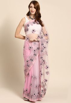 Gorgeous Saree, Studded Earrings, Net Blouses, Party Sarees, Embroidered Saree, Sheer Fashion