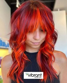 Cheveux Oranges, Sunset Hair, Fire Hair, Red Hair Inspo, Semi Permanent Hair Color, Bright Hair, Edgy Hair