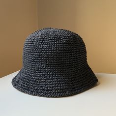 ✮ Trendy black raffia handmade crochet premium straw bucket sun hats, unisex summer beach vacation headwear. ❤️ ✮ This summer, make those precious family memories that you will forever cherish, with the peace of mind that your love ones are protected from the often overlooked dangers of ultraviolet sun rays. ✮ Choose from the wide variety of colors to match with your outfit and set out to impress everyone on the way. ✮ The traditional flat style of the fishing bucket hat with its stylish appeara Fishing Bucket Hat, Fishing Bucket, Summer Beach Vacation, Crochet Bucket, Crochet Bucket Hat, Modern Crochet, Chunky Crochet, Sun Rays, Family Memories