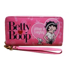 New Just Arrived In My Web Store. Made In China Dimensions: 7.5" L X 4" W Matching Tote Sold Separately. Retro Pink Wallet For Everyday Use, Betty Boop Logo, Chala Handbag, Chanel Long Wallet, Hobo Wallet, Accordion Wallet, Attitude Is Everything, Gold Wallet, Checkbook Wallet