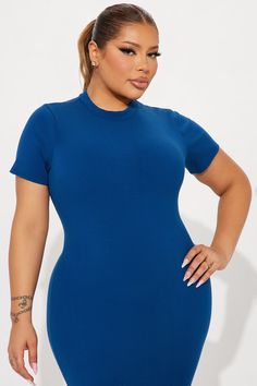 Available In Black And Navy. Maxi Dress High Neck Short Sleeve Back Hidden Zipper Stretch Compression Rib 88% Rayon 12% Spandex Imported | Cora Snatched Maxi Dress in Navy Blue size Small by Fashion Nova Navy Maxi Dress, Dress High Neck, Service Women, Maxi Dress Navy, Popular Outfits, Navy Fashion, Stretch Shorts, Matching Dresses, Black And Navy