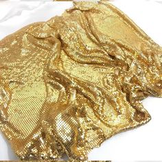 Aluminum Chainmail Fabric,Metal Mesh,Metallic Cloth Fabric,Loop Metallic Fabric,Gold Metallic Sequin Fabric Width:45cm Length/ Circumference:150cm Size of 1PC:45CMx150cm Size of 0.5PC:45CMx75CM Metallic Sequin Size: 3mm Feature: Aluminum Metallic Fabric 3mm Aluminum Sequins weave to the fabric  The Metal sequin mesh fabric is very suitable for a variety of clothes, such as jeans, Dress,Bra,Camisole,skirts, shorts, etc. it can also be used as a gift to your friends and family. Birthday Dress 21st, Metal Fabric, Unique Fabric, Applique Fabric, Metallic Fabric, Dress Bra, Chain Mail, Metal Mesh, Sequin Fabric