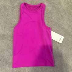 Selling Because I Never Wear It Size 2 Brand New + Never Worn! Color Is Called: Distorted Noise Neon Magenta Purple / Purple Highlight Purple Seamless Sleeveless Activewear, Purple Sleeveless Seamless Activewear, Purple Stretch Tank Top For Workout, Purple Moisture-wicking Tank Top For Athleisure, Purple Moisture-wicking Athleisure Tank Top, Purple Seamless Tops For Gym, Moisture-wicking Purple Tops For Pilates, Lulu Wishlist, Anna Claire