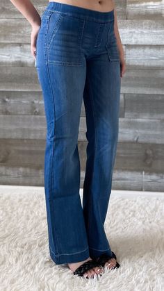 not seeing your size? check out our entire cello pull on collection!﻿ if you're a fan of the cello pull on jeans - and really who isn't! - then you need to snag this new take on the best seller! these have a longer inseam (approximately 33") so you will need heels if you usually get the petite pull ons! the same amazingly soft and stretchy denim. the same mid rise elastic waist and with the faux front surplus pockets and fly, they lay flat and reduce that bulk that you sometimes have with jeans. Graphic Tee Dress, Pull On Jeans, Boutique Homes, Judy Blue Jeans, Top Graphic Tees, Tee Dress, Matching Dresses, Matching Sets, Flare Jeans