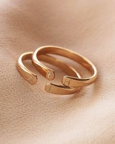 Adjustable 14k Gold Open Band, Adjustable 14k Gold Midi Rings With Polished Finish, Adjustable Minimalist 14k Stamped Midi Rings, Adjustable Stackable Yellow Gold Couple Rings, Minimalist Adjustable 14k Stamped Midi Rings, Adjustable 14k Gold Engraved Open Ring, Adjustable Yellow Gold Toe Rings For Anniversary, Adjustable Engraved Yellow Gold Open Ring, Adjustable Yellow Gold Engraved Ring