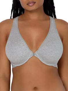 PRICES MAY VARY. Make getting ready easier with the Smart&Sexy Comfort Cotton Front & Back Close Racerback Bra. Duo-close design allows you customize the fit from the back and makes it easy for on and off with front closure. This racerback bra is made of soft, stretchy cotton and features lightly lined demi cups for extra comfort while highlighting your neckline. This sporty bra has pinch-free straps to ensure all-day support, while the ribbed elastic bottom band supports you throughout the day. Wide Strap Bra, Front Closure Bra, Demi Cup, Cotton Bras, Lounge Lingerie, Racerback Bra, Everyday Bra, Womens Bras, T Shirt Bra