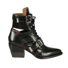 These statement-making Rylee boots steal the Instagram spotlight with their glossy calfskin upper and intricate lace-up detailing. Finely crafted in supple leather, the 2.4' stiletto heel elevates your style without sacrificing comfort, thanks to padded ankle and toe straps. A buckled ankle cuff extends the leg for days while subtle silver-tone hardware adds just the right amount of shine. Slip them on to take any outfit from everyday to evening-chic in an instant. Spring Pointed Toe Boots With Buckle Closure, Leather High Ankle Lace-up Boots With Buckle, Fall Heeled Boots With Buckle And Lace-up Closure, Edgy Lace-up Boots With Front Fastening, Edgy Patent Leather Lace-up Boots, Edgy Patent Leather Ankle Heeled Boots, Edgy Patent Leather Ankle Boots, Edgy Leather Boots With Front Lace-up Fastening, Edgy High Ankle Heeled Boots With Buckle Closure