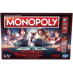 HASBRO Toys & Games Stranger Things Monopoly, English Version 195166159317 Stranger Things Monopoly, Stranger Things Game, Stranger Things Theme, Stranger Things Gifts, Netflix Stranger Things, Monopoly Board, Stranger Things Quote, Monopoly Game, Stranger Things Steve