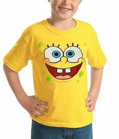 Sponge Bob! Who can resist this cute little sea creature? This cool kids t-shirt is all face...SpongeBob's that is. This standard fit youth kids t-shirt is Sponge Bob yellow, and is made of 100% cotton. Be sure to check out our Size Chart to get an idea of the average size and dimensions of this Sponge Bob SquarePants t-shirt style. Check back often for some of our SpongeBob SquarePants clothing and other SpongeBob merchandise at great prices only at Animation Shops. Color: Yellow Material: 100% Spongebob Merchandise, Spongebob Face, Spongebob Stuff, Cool Kids T Shirts, Spongebob Shirt, Spongebob Faces, Funny Kids Shirts, Patrick Star, Sponge Bob