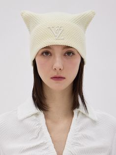 VARZAR is a total fashion specialist brand that aims not to integrate with any specific culture through various total fashion, but rather to proceed with pure reinterpretation and diverse attempts. - Square framed unique beanie- Made of lightweight acrylic fabric- Logo embroidery at the front flap- Adorable ears at the corner when worn- Casual and stylish mood Unique Beanies, Acrylic Fabric, Square Frames, Embroidery Logo, Accessories Hats, Square, Women Accessories, Embroidery, Pure Products