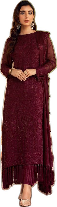 Pakistani Party Dress Pakistani Party Dresses, Chiffon Party Dress, Embroidered Chiffon, Party Dresses, Plum, Party Dress, Chiffon, Shades, Collage