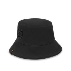 LOUIS VUITTON® - Lv City Bucket Hat - Black Designer Black Bucket Hat, Designer Black Brimmed Hat, Luxury Brimmed Cloche Hat, Louis Vuitton Bucket Hat, Hats 2023, Louis Vuitton 2023, Style Bucket Hat, Black Louis Vuitton, Woman Accessories