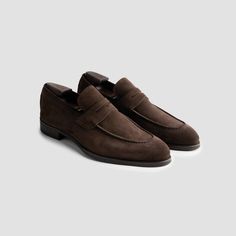 Brera Brown | Men's Suede Loafer | Italian Men’s Shoes – Scarpe di Bianco Classic Suede Semi-formal Slip-ons, Timeless Suede Loafers With Round Toe, Brown Suede Moccasins For Semi-formal Occasions, Semi-formal Brown Suede Moccasins, Brown Suede Loafers For Semi-formal Occasions, Semi-formal Brown Suede Loafers, Semi-formal Slip-on Suede Moccasins, Formal Suede Loafers With Brogue Detailing, Brown Suede Tassel Loafers For Business