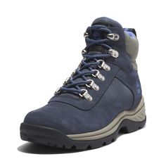 PRICES MAY VARY. Upper made with waterproof Premium Timberland Leather D-ring lacing system Fully gusseted tongue ReBOTL fabric lining OrthoLite footbed Hiking Boot, Timberlands Women, Blue Suede, D Ring, Ankle Booties, Trekking, Hiking Boots, Dark Blue, Ankle Boot