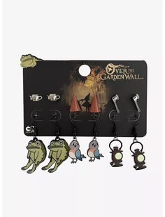 Over The Garden Wall Icons Earring Set Right Arrow Icon, Exploding Kittens, 3d Perler Bead, Emily The Strange, Location Icon, Bee And Puppycat, Guild Wars, Blue Beetle, Over The Garden Wall