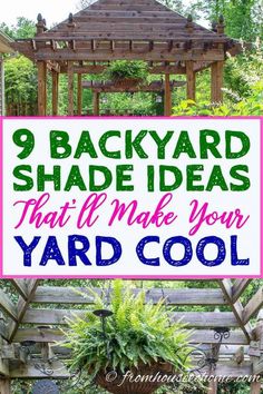 DIY Backyard Shade Ideas For a Cooler Deck or Patio | Garden Structures Backyard Shade Ideas, Farming Tips, Diy Patio Ideas, Diy Patio Cover, Diy Pergola Kits, Deck Shade, Deck Or Patio, Fun Backyard, Shade Ideas