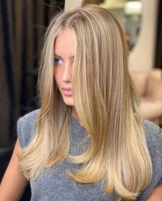 Warm Blonde Hair, Blonde Layered Hair, Blonde Hair Transformations, Golden Blonde Hair, Balayage Blonde, Dirty Blonde Hair, Honey Blonde Hair