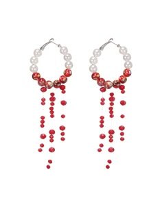 30-70% OFF✓ Fast Shipping✓Add a spooky touch with the Halloween Blood Drop Pearl Tassel Earrings. Blood drop design and pearl tassels create a dramatic vintage accessory. Halloween Accessories Jewelry, Retro Stage, Blood Drop, Candy Jewelry, Halloween Costumes For Couples, Halloween Costumes For Teens, Halloween Items, Fall Earrings, Funky Jewelry