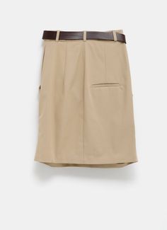 Loewe mini skirt with side and back pockets, belt loops, belt and draped front. Regular fit. Made in Italy. Fits true to size, choose your regular size. Italian sizing. Elegant Belted Short Skort, Belted Workwear Skort, Elegant Short Length Belted Skort, Chic Belted Skort For Work, Chic Workwear Skirt With Belt, Workwear Skirt With Belt, Workwear Skort With Belt Loops, Belted Short Skirt For Work, Belted Skort For Workwear