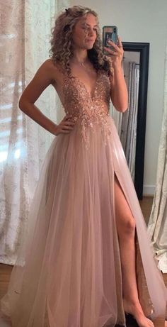 Champagne Prom Dress, 파티 드레스, Prom Dresses 2021, V Neck Prom Dresses, Formal Party Dress, Tulle Prom Dress, Pageant Dresses, Party Dress Long, Party Gowns