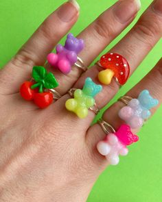 🌈 Funky adjustable rings that will add fun to any outfit. For quirky people who love colour !  🌈 These are adjustable so will fit most adults 🌈 Each sold separately  🌈 check out my other rings/items Playful Pink Rings For Gifts, Playful Pink Rings As A Gift, Playful Pink Rings Perfect For Gifts, Kawaii Jewelry With Cute Adjustable Design, Adjustable Kawaii Jewelry With Cute Design, Adjustable Cute Kawaii Jewelry, Fun Mushroom Design Jewelry For Gifts, Cute Multicolor Rings For Gift, Cute Multicolor Rings For Gifts