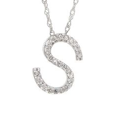 Birmingham Jewelry Item Number: BJS99111483 Women's Gold Necklace Gold Initial Single Pave Diamond Pendant Initial "S" Necklace With Diamonds 14K Gold Chain Included: 16.00"Dimensions: 11.15mm approx. Diamond: 0.10ct approx. *The possibilities are not limited to the options in the dropdown. For pricing on further customizations & special options, please call: 1-586-939-5100 Gold Initial Pendant, Initial S, Necklace With Diamonds, Diamond Initial Necklace, S Necklace, Letter Pendant Necklace, Initial Necklace Gold, 14k Gold Necklace, Initial Jewelry