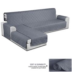 an image of a couch and ottoman cover