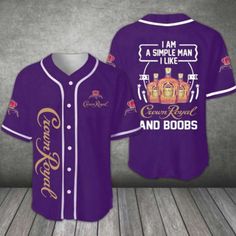 Introducing the Crown Royal Whiskey 5k557 Baseball Jersey, the ultimate attire for whiskey enthusiasts with a passion for sports! This remarkable jersey combines the best of both worlds, offering a unique blend of style, comfort, and undeniable class. Designed with meticulous attention to detail, this Crown Royal Whiskey 5k557 Baseball Jersey is crafted to perfection. Made from high-quality materials, it ensures durability and longevity, ensuring it withstands the test of time. The jersey featur Casual Fitted Jersey With Team Name, Fitted Jersey For Game Day, Casual Fitted Jersey With Sublimation Print, Fitted Baseball Jersey For Streetwear, Fitted Baseball Jersey For Streetwear And Sports, Casual Fitted Crew Neck Jersey, Fitted Baseball Jersey For Sports, Fitted Jersey Material Baseball Jersey For Sports, Fitted Baseball Jersey With Crew Neck For Sports