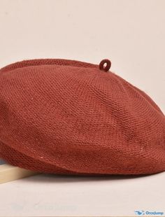 OrcaJump - Womens Linen Mesh Beret Hat - Autumn/Winter Breathable Sunscreen Protection Winter Outdoor Beret Flat Cap, Red Flat Cap Beret For Fall, Fall Outdoor Beret Cap, Casual Fall Beret For Outdoors, Casual Fall Beret For Outdoor, Casual Beret For Fall, Casual Solid Beret For Fall, Winter Adjustable Flat Cap Beret, Brown Winter Beret For Outdoor