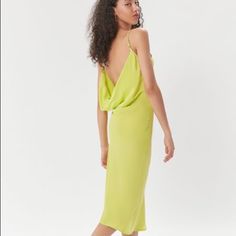 Brand New, So Cute. Added Photos Of Another Color Since They No Longer Have This One. Purchased At Urban- Tagged For Exposure Chic Lime Green Mini Dress For Summer, Chic Lime Green Summer Mini Dress, Green Midi Length Slip Dress For Spring, Casual Lime Green Spring Dress, Casual Lime Green Sleeveless Dress, Yellow Sleeveless Midi Dress For Date Night, Green V-neck Dress By Urban Outfitters, Urban Outfitters Green V-neck Dress, Yellow Fitted Midi Slip Dress