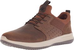 Sporty Brown Running Shoes For Walking, Brown Low-top Running Shoes For Walking, Casual Leather Running Shoes With Vented Sides, Leather Sneakers With Perforations For Outdoor, Urban Leather Running Shoes With Laces, Outdoor Leather Sneakers With Perforations, Functional Leather Running Shoes With Laces, Casual Brown Mesh Sneakers, Brown Sports Sneakers With Vented Sides