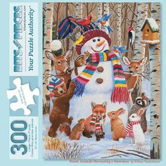 PRICES MAY VARY. Forest Animals Decorating A Snowman is a 300 piece jigsaw puzzle designed by William Vanderdasson. Our Jigsaw Puzzles are made with recycled cardboard. Die-cut puzzle pieces are easy to handle - and no two are alike. Our 500 Piece Puzzles are exciting and challenging to put together. Bits And Pieces exceptional jigsaw collection provides original and intriguing gifts for any interest, age or ability. Puzzle Size is 18" x 24" when completed. Forest Animals Decorating A Snowman is 300 Pieces Jigsaw Puzzle, Snow Holiday, Puzzle For Adults, Shape Puzzles, Recycled Cardboard, 500 Piece Jigsaw Puzzles, Warm Winter Hats, Build A Snowman, 500 Piece Puzzles