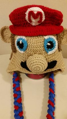 Crochet Mario Hat Perfect for your Mario Fun. Handmade by me. Custom Order Are Welcome. Message me for any Questions. Fun Crochet Hats One Size Fits Most, Cute Yarn Cap, Crochet Mario Hat, Crochet Mario, Mario Hat, Welcome Message, Memphis Tn, May 5, Kids Tops