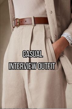 Relaxed looks for a casual get to know you interview or coffee for your next job Interview Outfit Casual, Company Culture, Job Interview