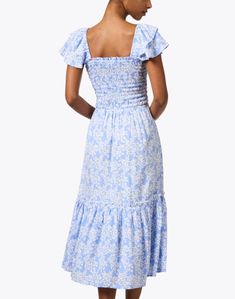 Matilda Blue Floral Dress | Walker & Wade