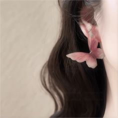 Description:Chic Pink Butterfly Dangle Earrings Specifications:Size: 5 cm * 3.8 cmWeight: 4 g/pairMaterial: Acrylic. S925 silverColors: Pink Features and Details:Butterfly is called “flying flowerâ€? it is the symbol of happiness. freedom...