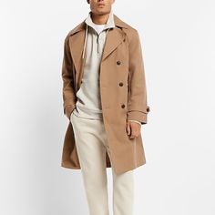 Brand New With Tags Size Xs Express Tan Khaki Water Resistant Trench Coat Jacket Belted Mens New Nwt Xsmall Winter Beige Gabardine Pea Coat, Beige Gabardine Pea Coat For Winter, Classic Beige Raincoat For Fall, Beige Gabardine Long Coat, Khaki Gabardine Outerwear, Khaki Gabardine Long Sleeve Outerwear, Khaki Long Sleeve Gabardine Outerwear, Casual Workwear Raincoat, Casual Long Sleeve Workwear Raincoat