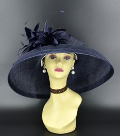 "✿*.Key Features.*✿ This is a Audrey Hepburn Style Hat with double feather flowers. 19.75\"(50cm) extra wide brim, the widest stiff brim hat in my store! There are two options for the flower on or off hat, you can choose if let me glue the flower on the hat or not. You can wear the hat without the flowers, it's a finished hat too. Or stick the flowers on the hat once you want. It's very beautiful. Great for Kentucky derby, weddings, church, Easter, Royal Ascot, horse races, cocktails, tea party, Feathered Hat For Royal Ascot Races, Ostrich Feather Hat For Royal Ascot Races, Elegant Ostrich Feather Hat For Kentucky Derby, Royal Ascot Hats With Feather Trim, Wide Brim Feather Trim Fascinator For Kentucky Derby, Kentucky Derby Wide Brim Fascinator With Feather Trim, Feathered Top Hat For Royal Ascot, Short Brim Top Hat With Feathers For Royal Ascot, Feathered Top Hat With Short Brim For Royal Ascot