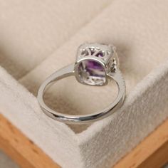 Amethyst ring engagement ring sterling silver gemstone ring | Etsy Elegant Amethyst Promise Ring, Elegant White Gold Amethyst Birthstone Ring, Elegant Purple Sterling Silver Birthstone Ring, Elegant Amethyst Crystal Ring In White Gold, Elegant Purple Crystal Sterling Silver Ring, Elegant White Gold Amethyst Crystal Ring, Elegant Sterling Silver Amethyst Promise Ring, Elegant Silver Amethyst Diamond Ring, Elegant Purple Diamond Ring In Sterling Silver