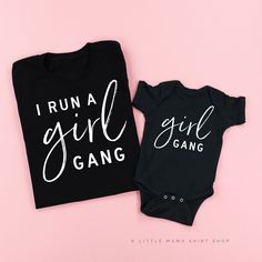 The ORIGINAL Girl Gang shirt just got even better--it now comes in a set! Need more shirts for the girls in your gang? Find those here: https://etsy.me/2ufgJoC IMPORTANT NOTE: All Little Mama shirts are unisex sizing. That means they run slightly larger than typical women's shirts and slightly smaller than typical men's shirts. We recommend ordering your normal size for a loose fit, or sizing down for a more fitted look. Women sometimes prefer to size down in unisex sizing. If in between two siz Mom And Daughter Shirts, Girl Gang Shirt, Mom And Me Shirts, Htv Shirts, Girl Mom Shirt, Mommy Daughter Outfits, Funny Kids Shirts, Mommy And Me Shirt, Daughters Shirt