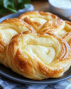 some very tasty looking pastries on a plate