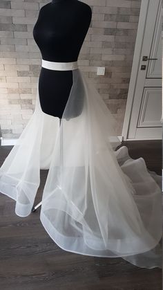 Thick organza detachable open front wedding train - an elegant adding to your wedding gown can be matched with different styles wedding gowns. Also, the skirt can be ordered in full, with Royal satin underneath skirt, Tulle crinoline and Lining. Please select all your preferred options and indicate your size at checkout. Kindly note that this listing is for the skirt presented in the first pictures. In case you are interested to buy one of optional items from the last pictures, please let me kno Detachable Wedding Skirt, Wedding Overskirt, Bridal Skirt Separate, Wedding Train, Train Skirt, Formal Fits, Funky Wedding, Plus Wedding Dresses, Sonic Oc