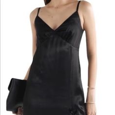 Michael Kors Women's Sateen & Sequined Lace Midi Slip Dress Black Size Small New With Tags $195 Black Slitted Lace Sequined Spaghetti Strap V Neck Viscose Midi Shift Formal Or Casual Dress Size: Small Michael Michael Kors Updates The Simple Slip Dress With A Sequined Lace Hem That Beautifully Catches The Light And Adds A Glamorous Finish. It's Made From Black Sateen In A Slim Silhouette And Has A Dramatic Front Split And Adjustable Straps To Perfect The Fit. Style Yours With Hoop Earrings And Si Michael Kors Fitted Dress For Formal Occasions, Michael Kors Fitted Formal Dress, Elegant Fitted Slip Dress For Going Out, Elegant Sleeveless Michael Kors Dress, Elegant Michael Kors Dresses For Spring, Elegant Spring Michael Kors Dress, Satin V-neck Dress For Going Out, Elegant Michael Kors Spring Dress, Elegant Slip Dress For Going Out