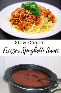 slow cooker freezer spaghetti sauce is the best way to make it in less than 30 minutes