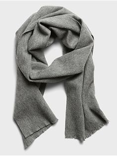 GIFTS New! The Gift Guide For Him | Banana Republic Dress Scarf, Gift Guide For Him, Scarf Dress, Mens Fashion Streetwear, Mens Scarves, Fashion Streetwear, Wool Dress, Wool Scarf, Heather Gray