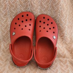 Nwot Red Classic Clogs Red Beach Clogs With Round Toe, Red Round Toe Beach Clogs, Red Synthetic Clogs With Cushioned Footbed, Comfortable Red Summer Clogs, Casual Red Clogs With Cushioned Footbed, Red Non-slip Casual Clogs, Casual Clogs With Red Sole And Round Toe, Red Non-slip Synthetic Clogs, Red Closed Toe Clogs With Cushioned Footbed